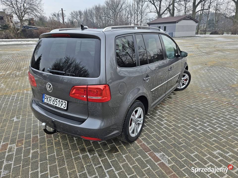 Vw touran 170 xenon led panoramadach dsg podgrzewane fotele wielkopolskie Koźmin Wielkopolski