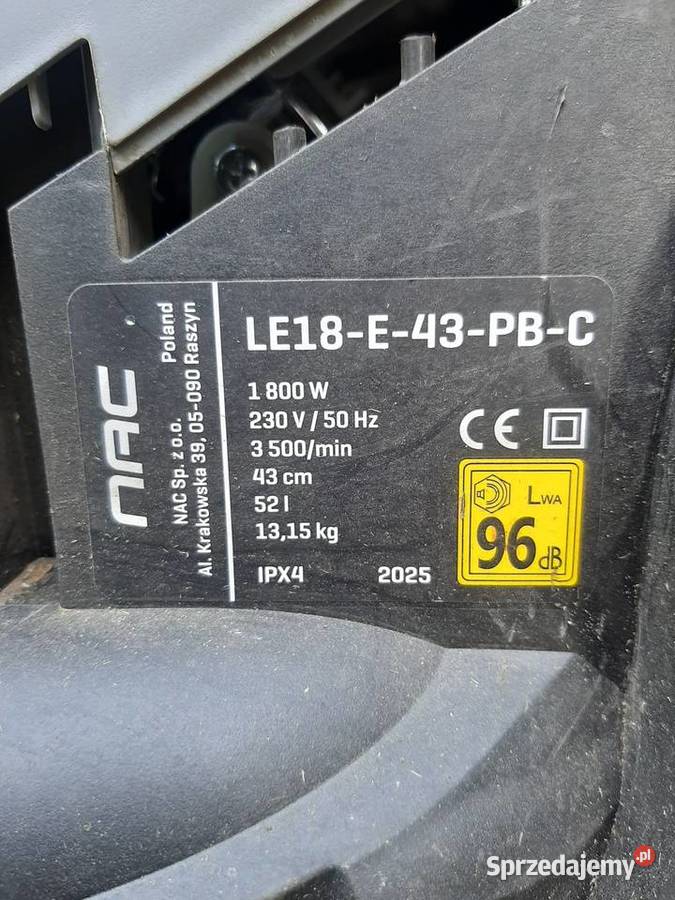 Silnik do kosiarki elektrycznej marki NAC Zgierz