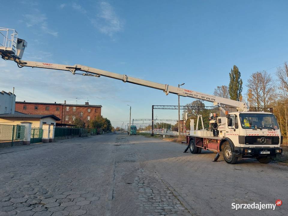 Wumag WT 220 Mercedes 1414 podnośnik koszowy Podnośniki koszowe Koźmin Wielkopolski