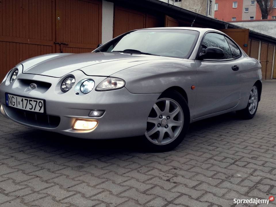 Srebrny Hyundai Coupe 1.6 , 2001 R., 107 Km Giżycko - Sprzedajemy.pl