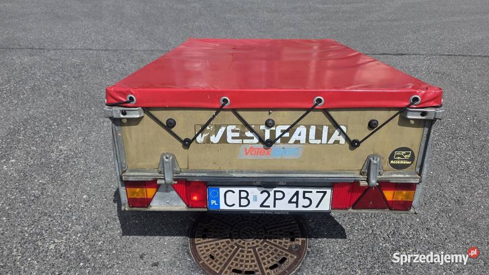 Przyczepka samochodowa Dmc 600 Westfalia Na 1 Bydgoszcz sprzedam