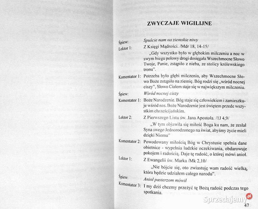 Katechezy wigilijne bp Zygmunt Kamiński ks Chełm