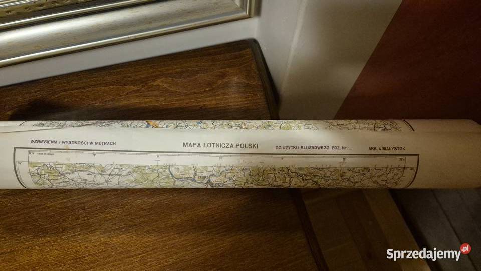 Mapa lotnicz 1947 uaktualniona 1976 1500000 dolnośląskie Polkowice