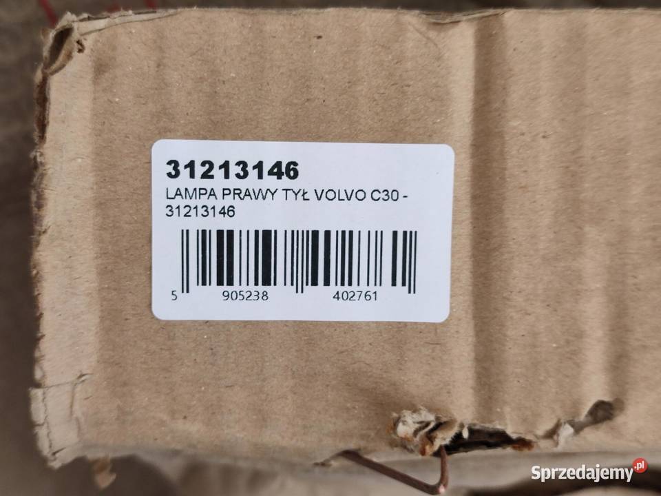 LAMPA PRAWY TYŁ VOLVO C30 20062012 31213146 lubelskie sprzedam