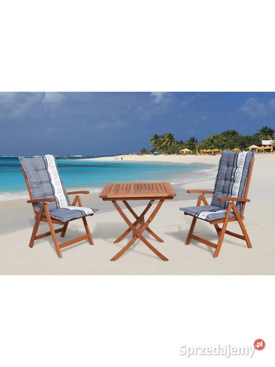 krzesło z wysokim oparciem Santos naturalne Meble ogrodowe Zamość