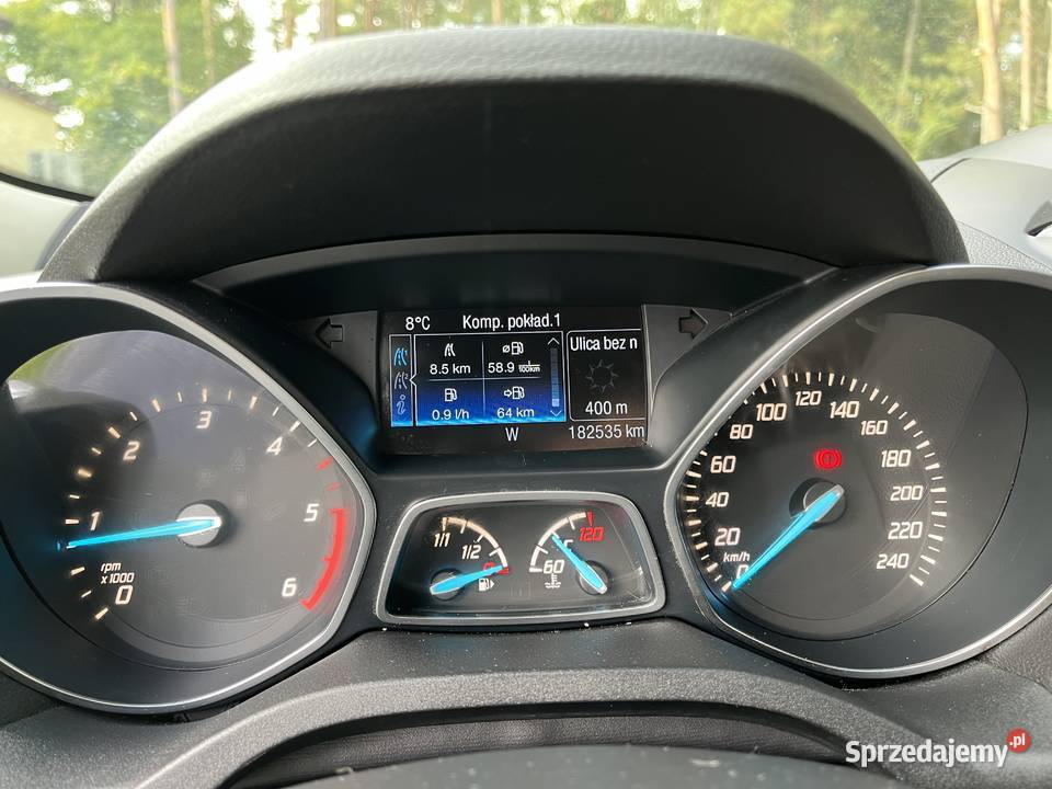 Ford Kuga 20 Tdci 2016r elektrycznie ustawiane fotele Łomża
