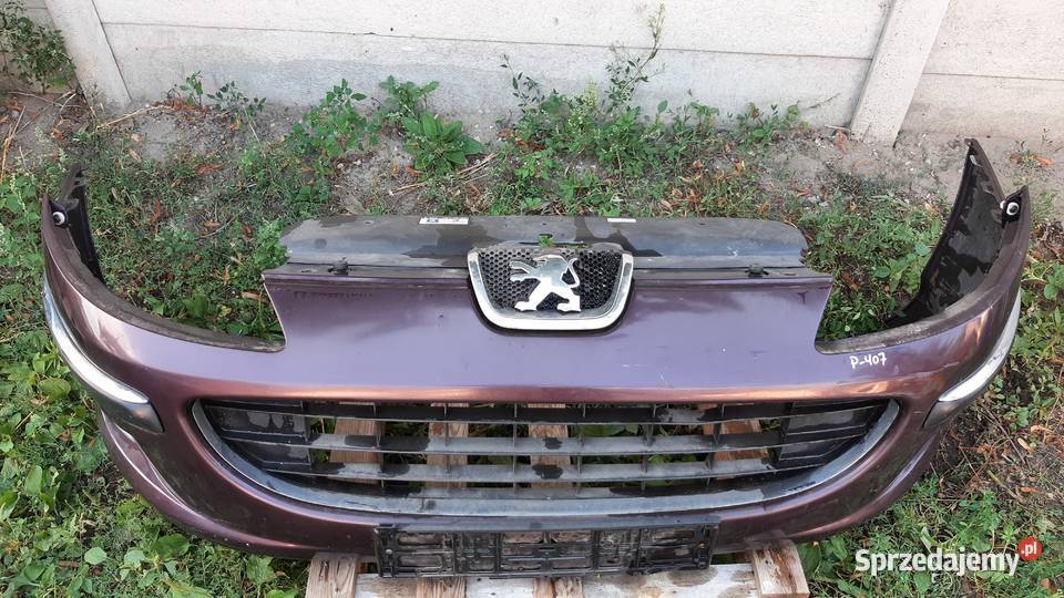 zderzak przedni Peugeot 407 lak KKCD do montażu