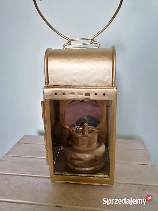 Stara lampa karbidowa konduktorska Kraków