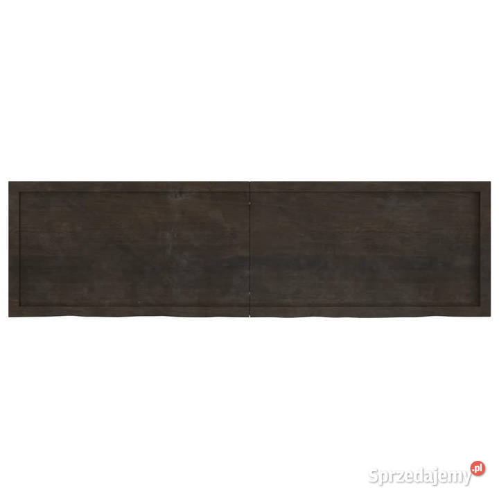 Blat stołu ciemnobrązowy 180x50x26 lite drewno Blaty mazowieckie Warszawa
