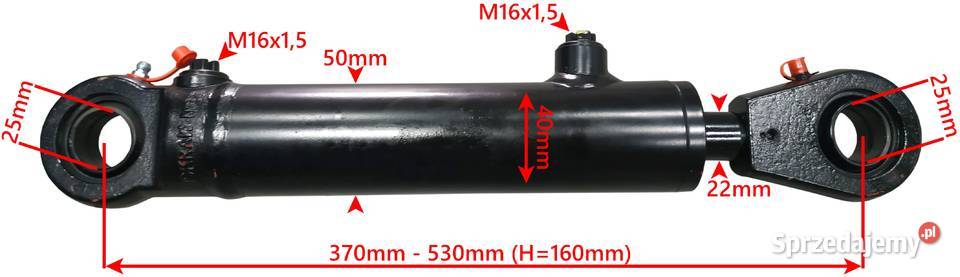 Cienki Siłownik Hydrauliczny Cylinder SKOK 160 kujawsko-pomorskie