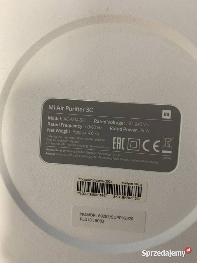 Xiaomi Mi Air Purifier 3C AGD drobne Warszawa