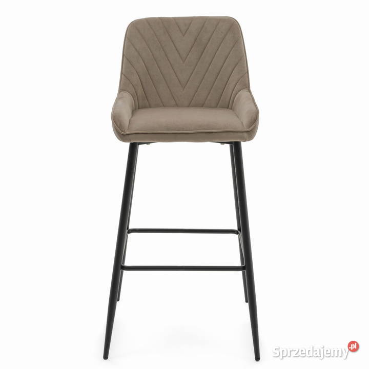 Ciemnobeżowy Hoker Tapicerowany Vasto Wysyłka 49cm Tarchały Małe