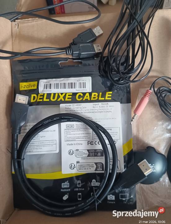 Kable HDMI Eurozłącza mikrofon i inne Wronki