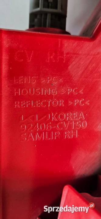 KIA EV6 LAMPA PRAWY TYŁ PRAWA TYLNA W ZDERZAK