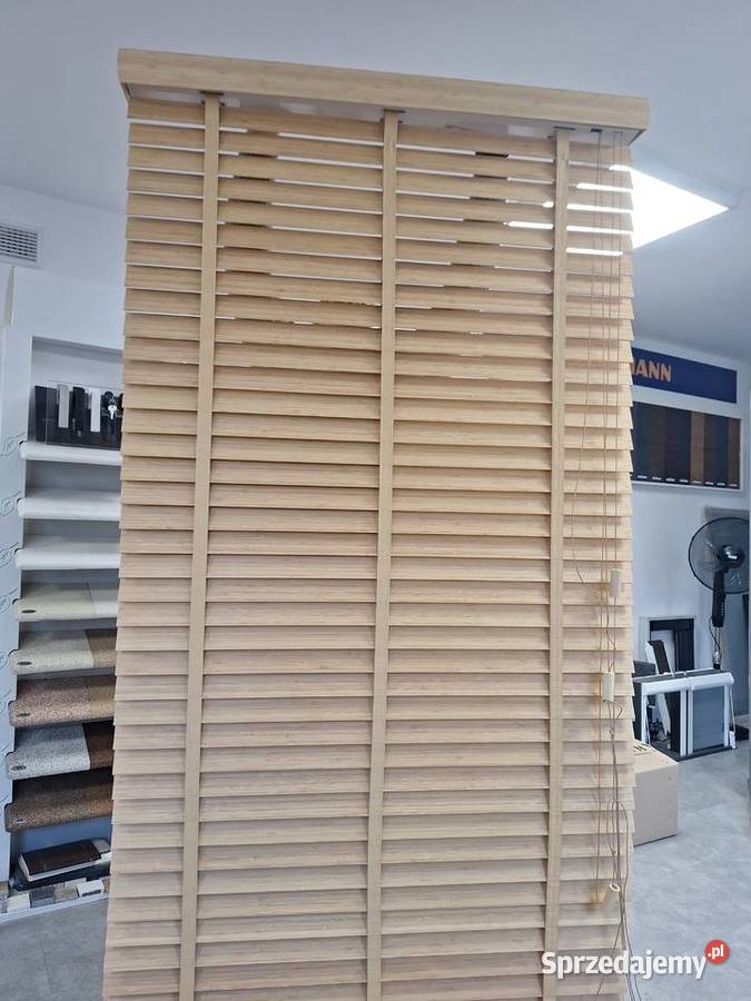żaluzja bambusowa drewniana 50 mm Krasnosielc