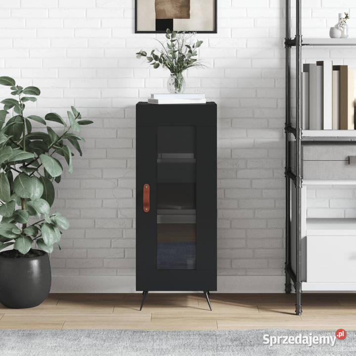 Szafka czarna 345x34x90 materiał drewnopochodny Warszawa