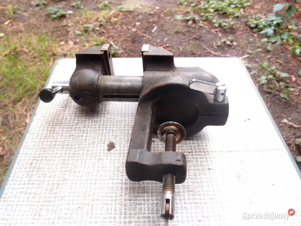 solidne imadło stołowe szer szczęk 62mm rozstaw