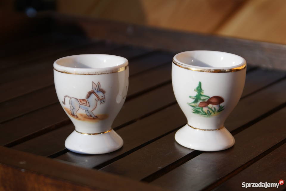 Porcelanowe kieliszki podstawki do jajek Warszawa