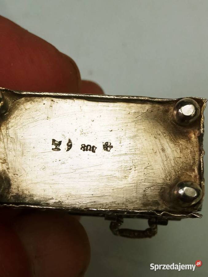 Hanau Kredens Srebro pr 800 Miniatura Komoda Antyki Nowa Sól sprzedam