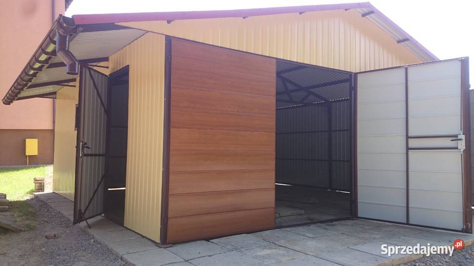 Garaż Blaszany 6x6 z dodatkowym zadaszeniem Sprzedaż kujawsko-pomorskie Kikół