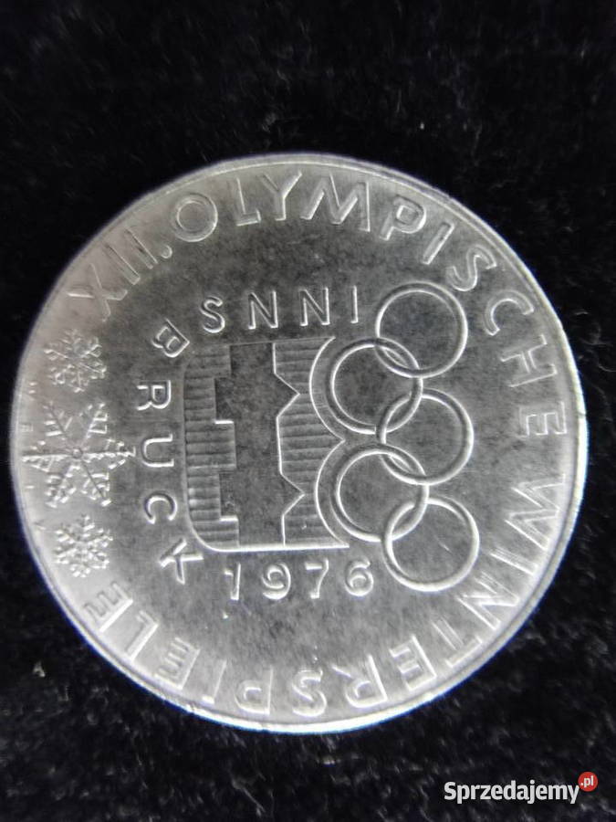 Zestaw 2 monety srebrne z 1976 r 100 Schillingów Warszawa