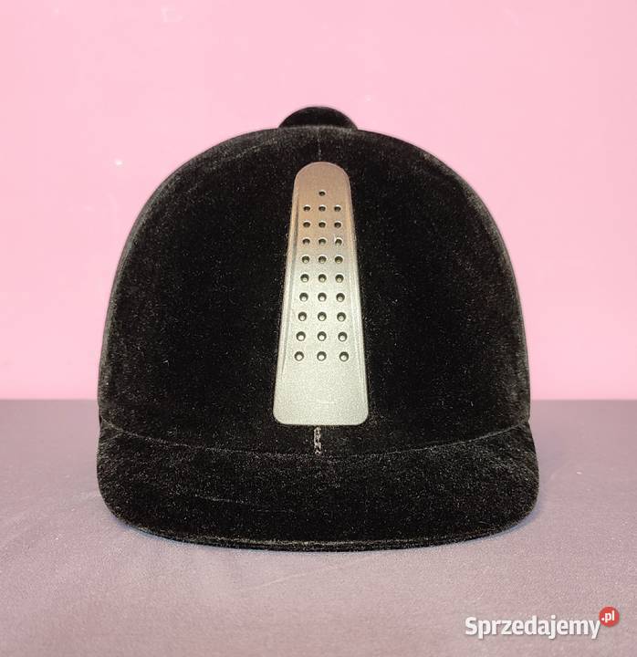 Kask jeździecki rozmiar 55 CLASSIC EQUI czarny małopolskie Jasień