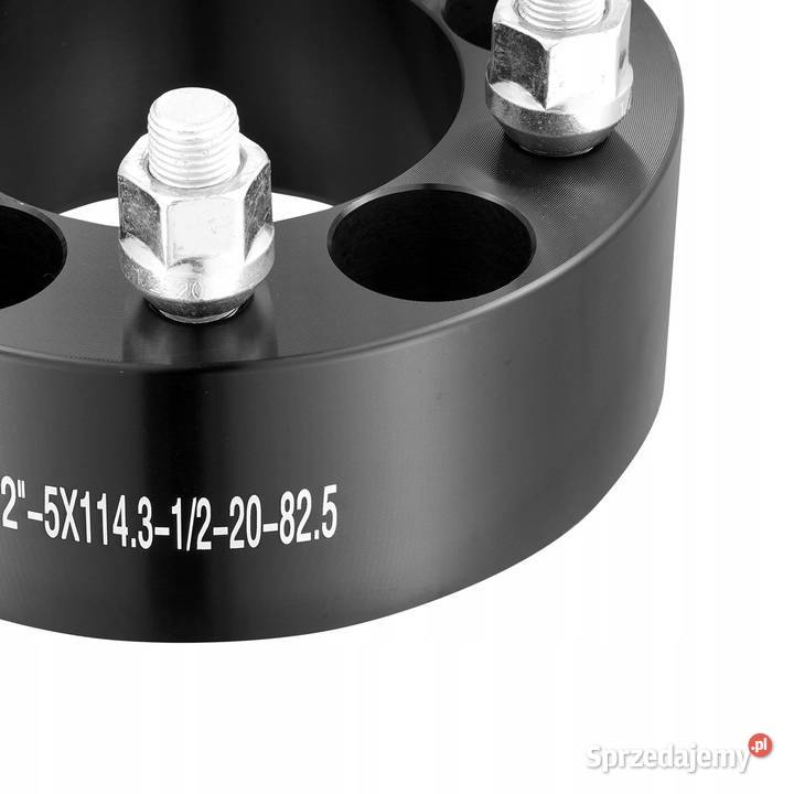 Dystanse 4sztuki 5x1143 czarne 51mm 4 na oś Szczerbice