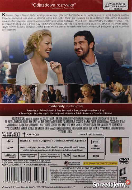 BRZYDKA PRAWDA GERARD BUTLER Filmy Kalisz