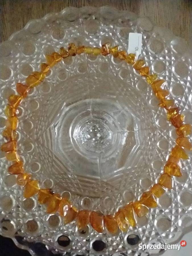 Naszyjnik bursztyn bałtycki rękodzieło Łódź