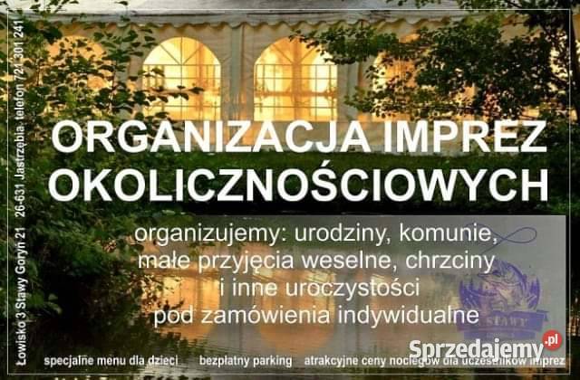 lowisko wędkarskie domki letniskowe organizacja Usługi