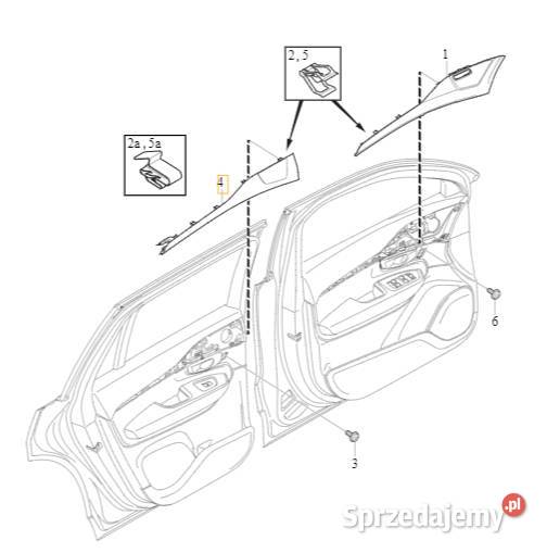 VOLVO XC90 oryginalna listwa ozdobna drzwi tyl Bielany Wrocławskie