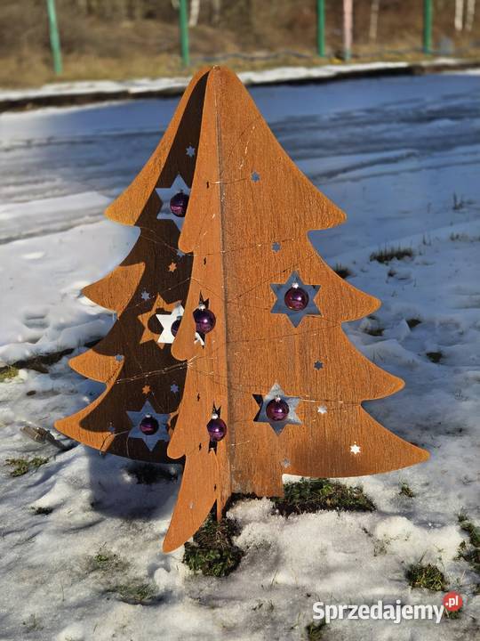 Rustykalna Choinka ze Stali Corten ręcznie Złotoryja