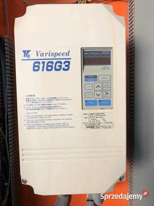 Falownik Yaskawa 616G3 CIMRG3E47P5 małopolskie Nowe Brzesko