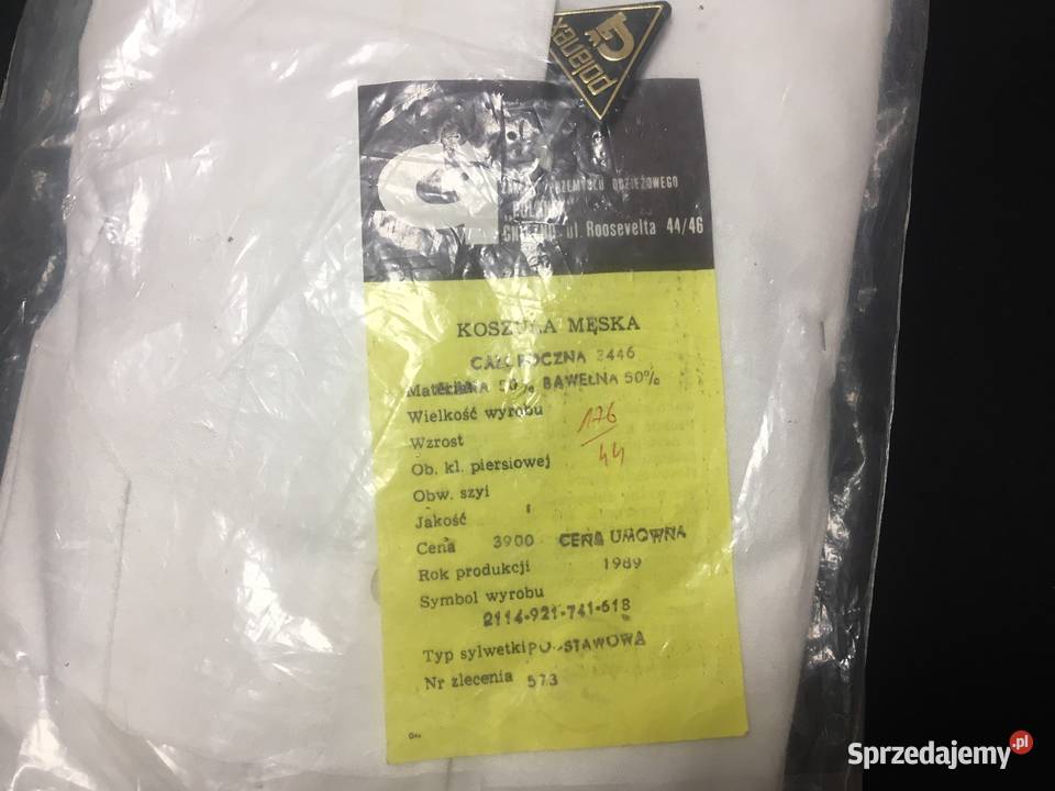 PRL koszula męska biała Polanex Gniezno Nowa Rozmiar M