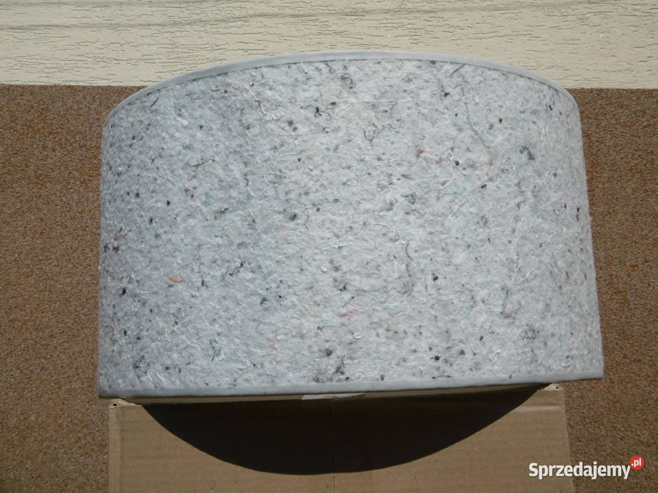 Abażur cylindryczny jasnoszary filc 4424 Pruchnik