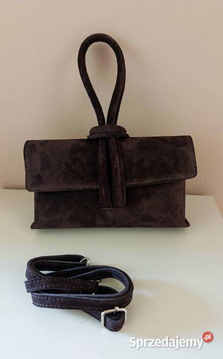 Elegancka torebka damska ze skóry naturalnej 23cm wielkopolskie Żabiczyn