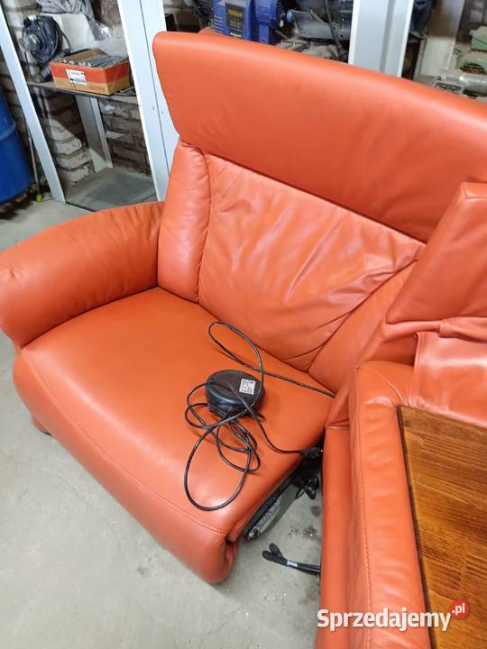 Kanapa narożnik skórzany elektrycznie sterowany Lubartów sprzedam