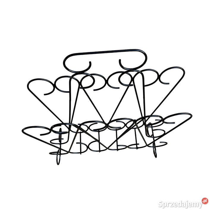 Ażurowy gazetnik z metaloplastyki Belgia lata 70 mazowieckie Warszawa