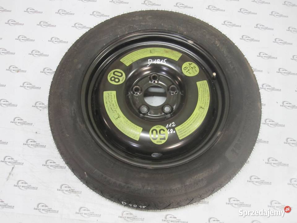 MERCEDES W169 koło dojazdowe 1259016 98M 5x112