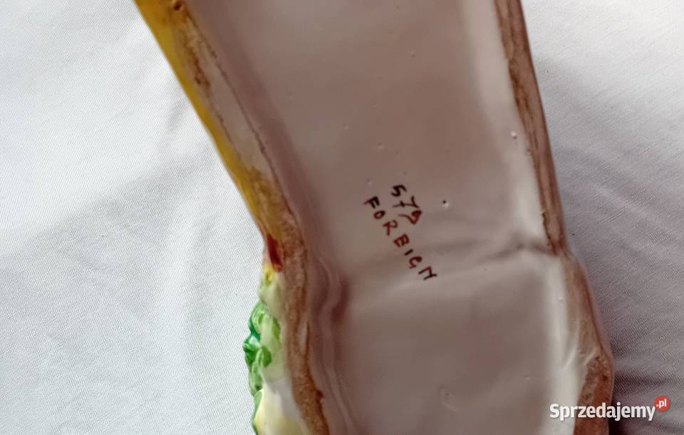 Dekoracja w formie domku majolika Anglia Porcelana i szkło Antyki, Sztuka, Kolekcje Koźminek