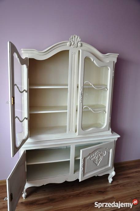 Witryna ludwikowska shabby chic malowana kolor e 30cm Poznań