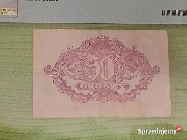 banknot polski 50 groszy z 1944r podlaskie Łomża