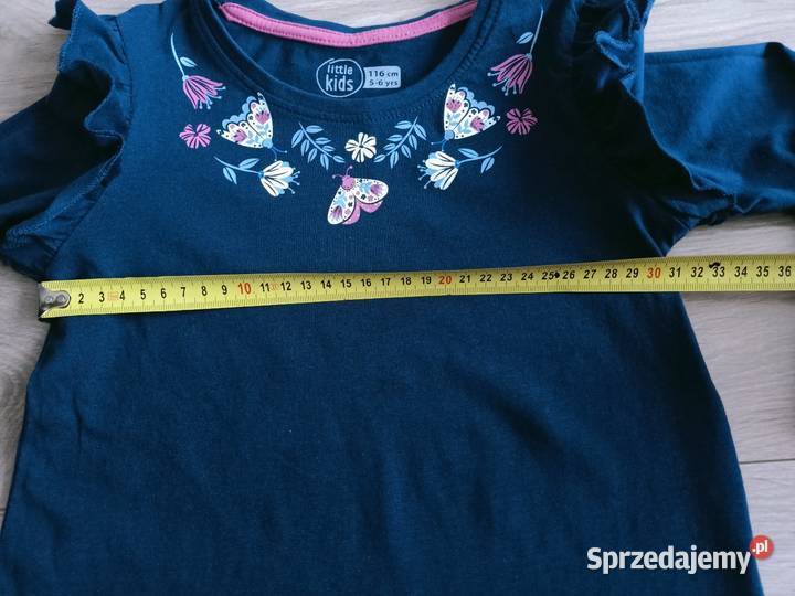 Bluzka koszulka dziewczęca na długi rękaw Bluzki, koszulki i kaftaniki Dla Dziecka Płock