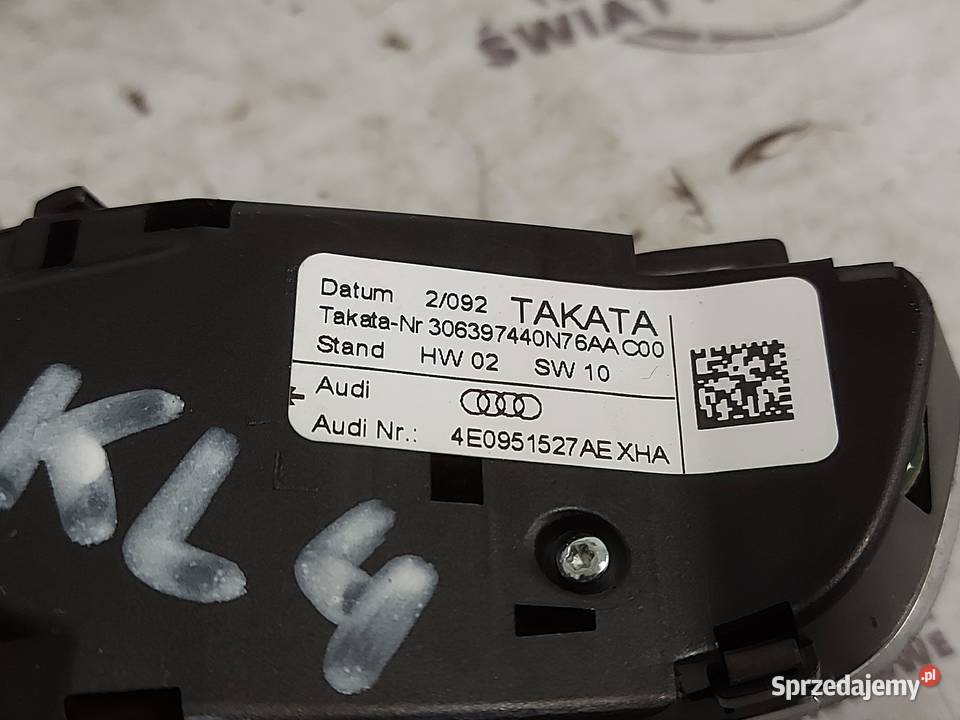 AUDI A5 8T przełączniki kierownicy 4E0951527AE Panele sterowania, przełączniki Kielce