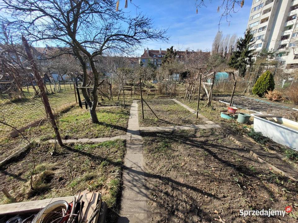 Działka ROD LEPSZE JUTRO Ołbin Wrocław 113m siatka