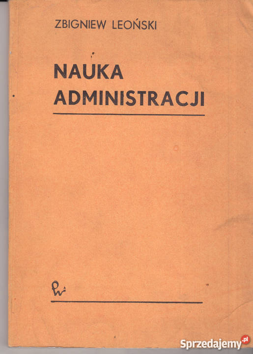 02686 NAUKA ADMINISTRACJI ZBIGNIEW LEOŃSKI Czyrna