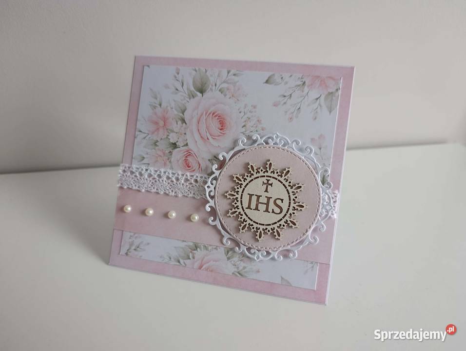 Kartka na Komunię Świętą ręcznie robiona Łódź sprzedam