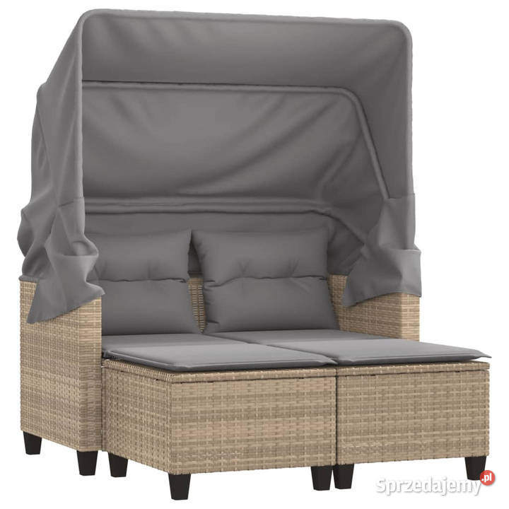 2os sofa ogrodowa z zadaszeniem i stołkami Warszawa