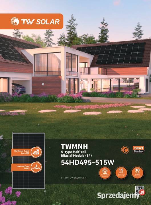 Panele fotowoltaiczne TW Solar 500W TWMNH54HD500 lubelskie