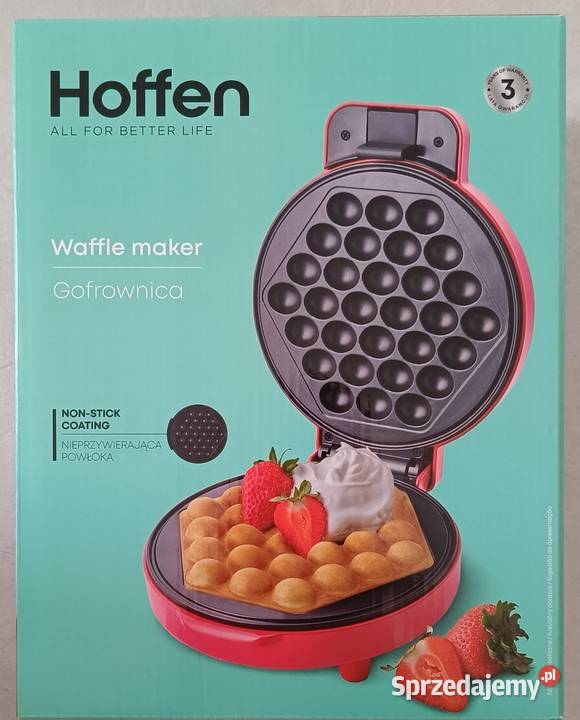 HOFFEN gofrownica NOWA 1200 W czerwony Ełk